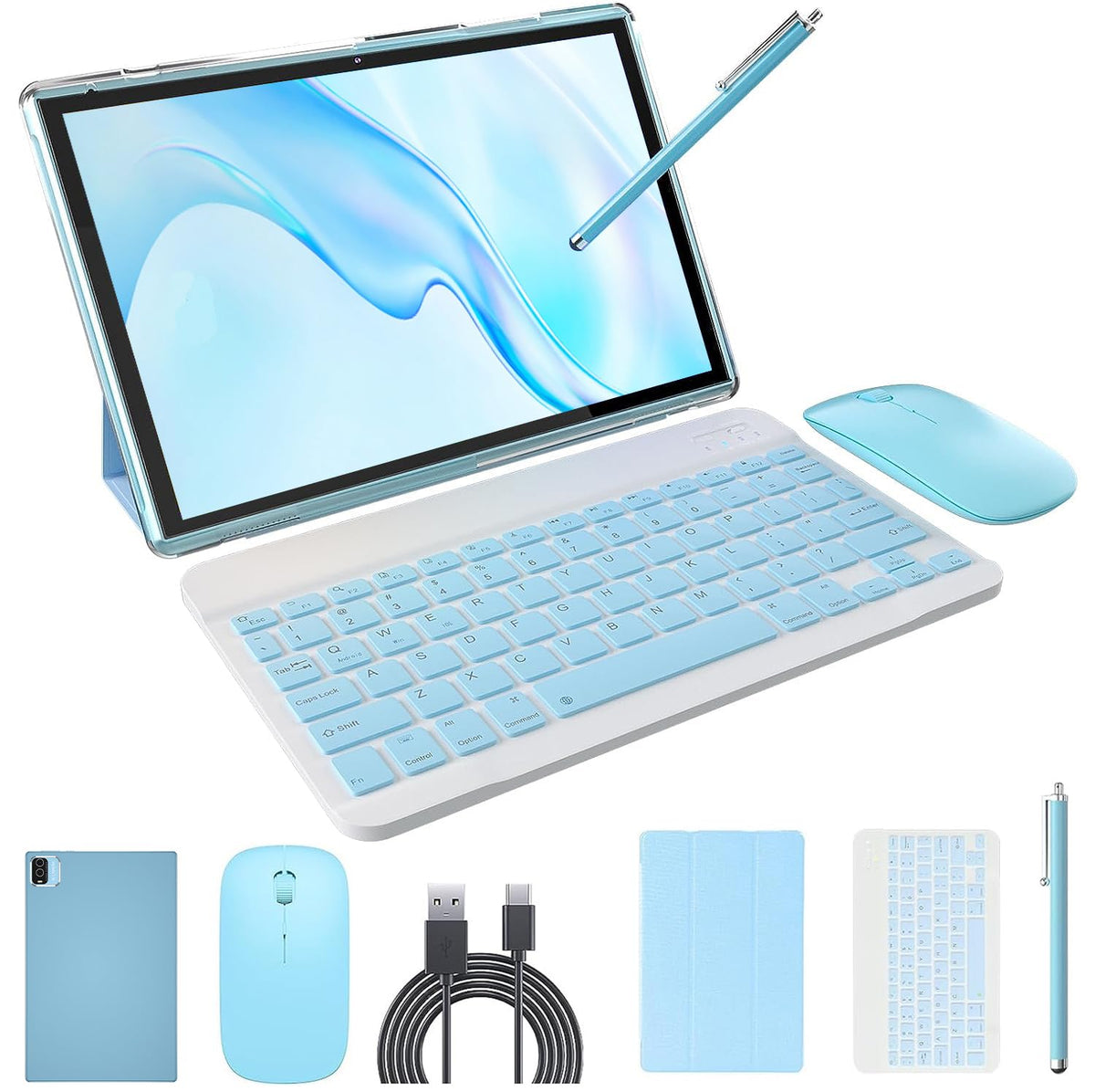 10 inch Android Tablet 2 in 1 with Keyboard Case 8GB+64GB X66976