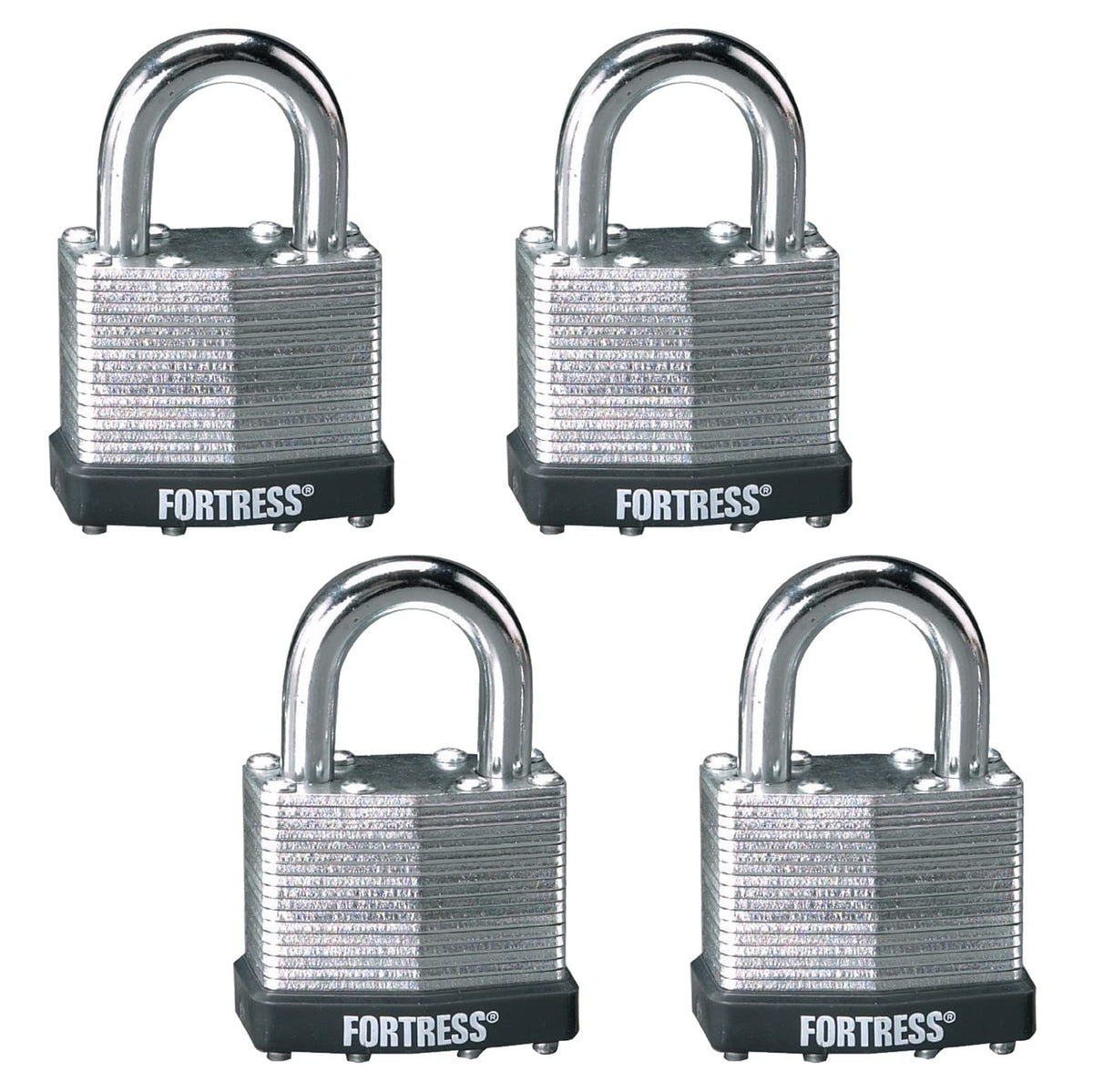 Laminated Steel Padlock 4-Pack J399