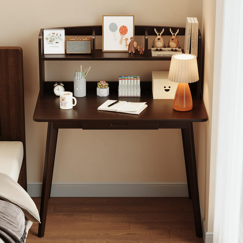 Small Writing Desk with Hutch E8256