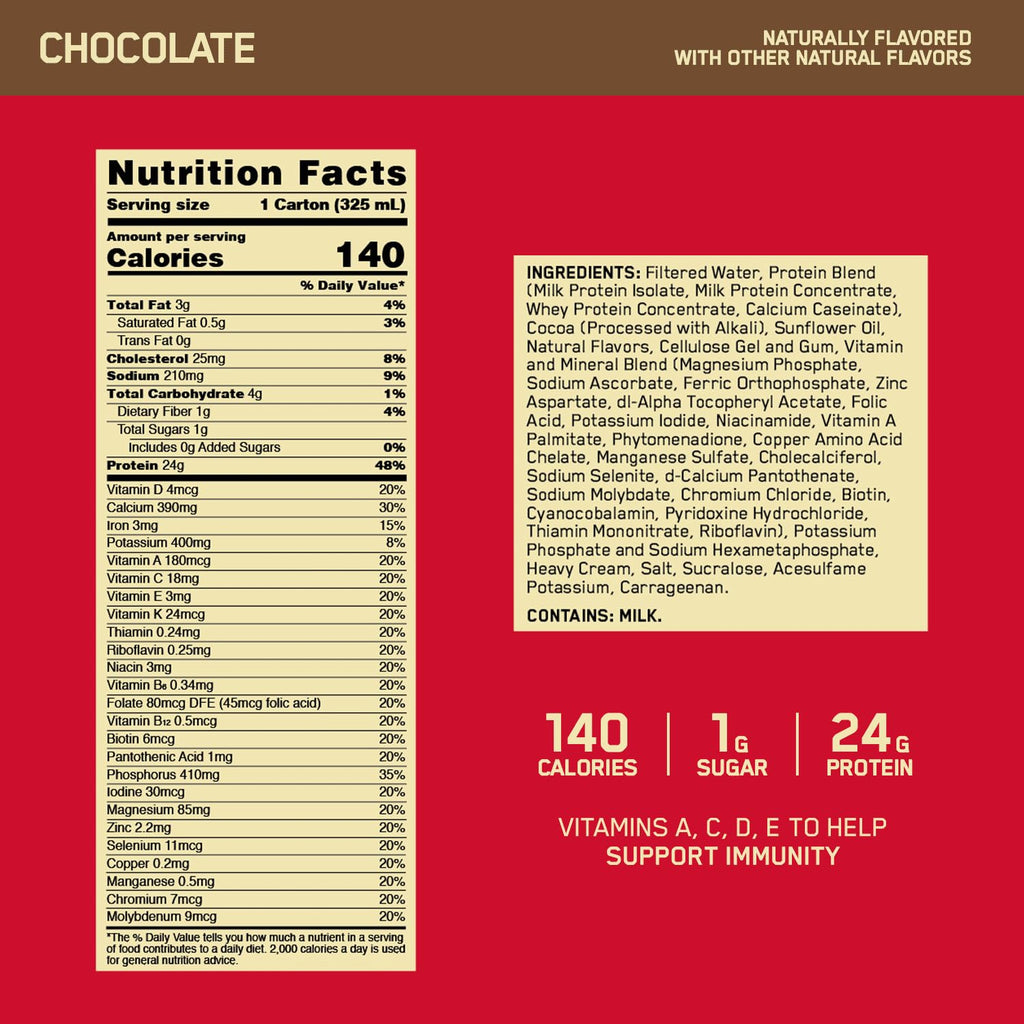 Chocolate 24g Protein Shake 12 Ct V3349