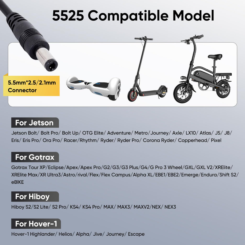 42V 2A Electric Scooter Charger H608