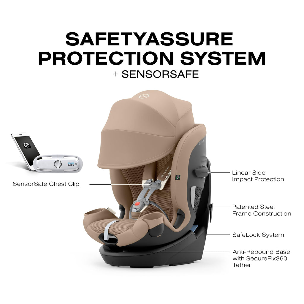 Rotating All-in-One Convertible Car Seat, Almond Beige T57182