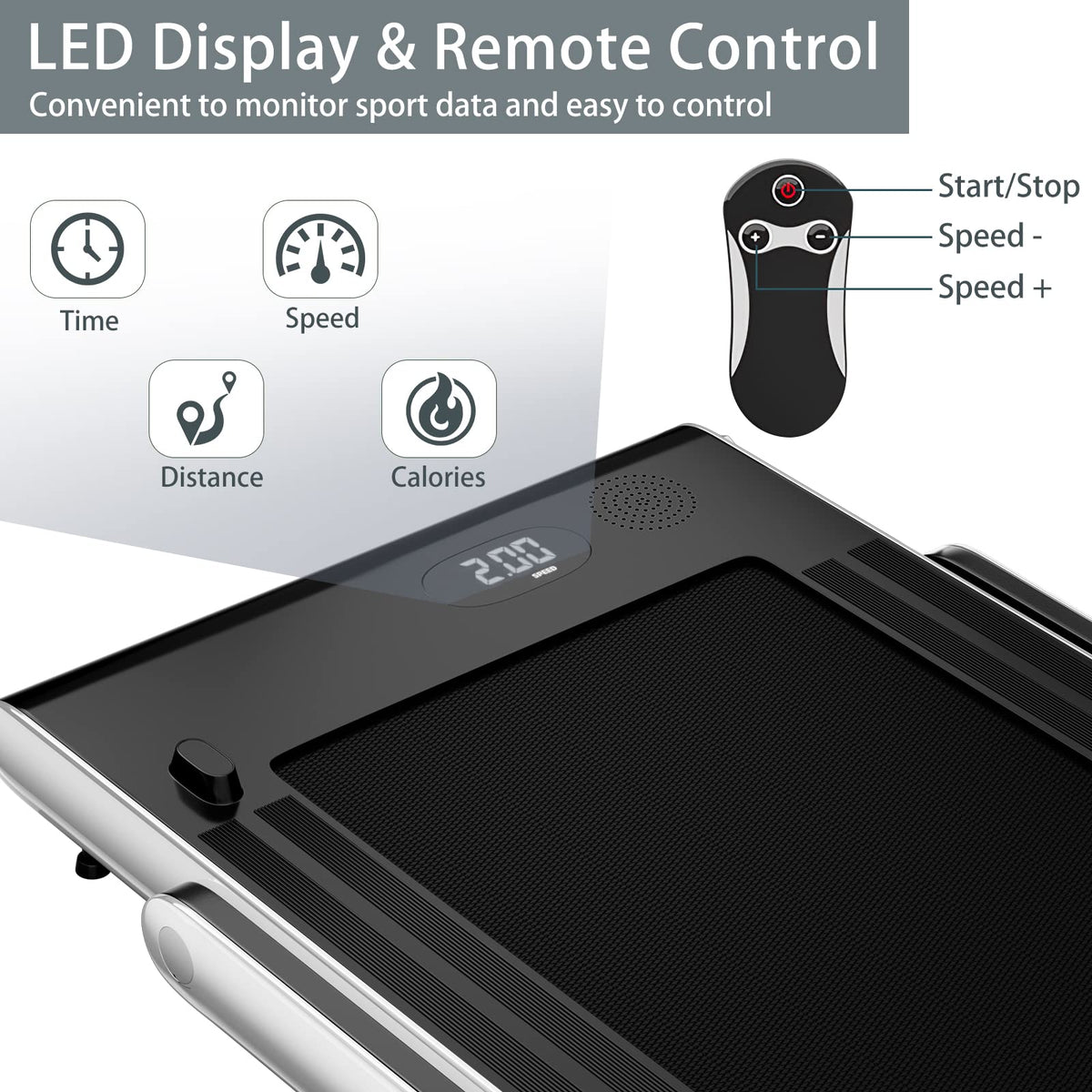 2 in 1 Folding Electric Treadmill Z466