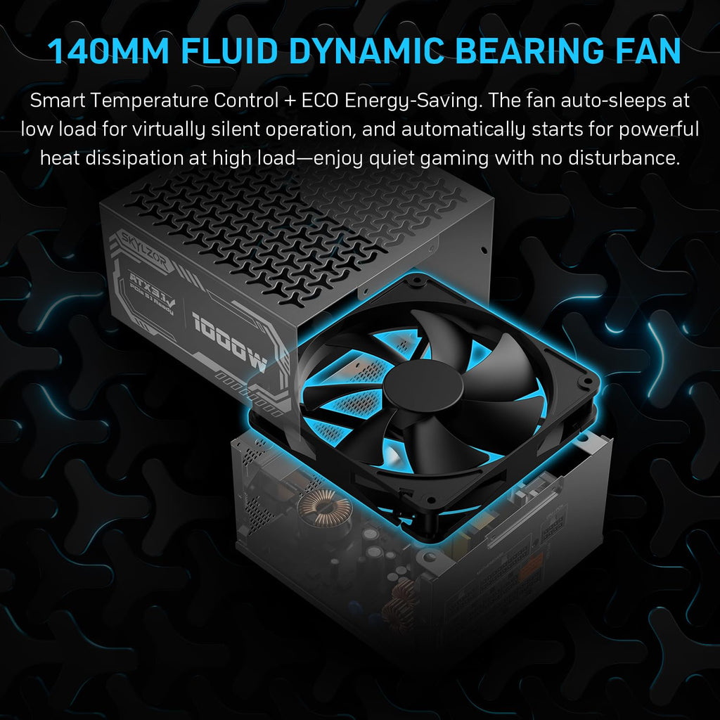 1000W Fully Modular 80+ Gold Certified ATX 3.1 Power Supply U14847
