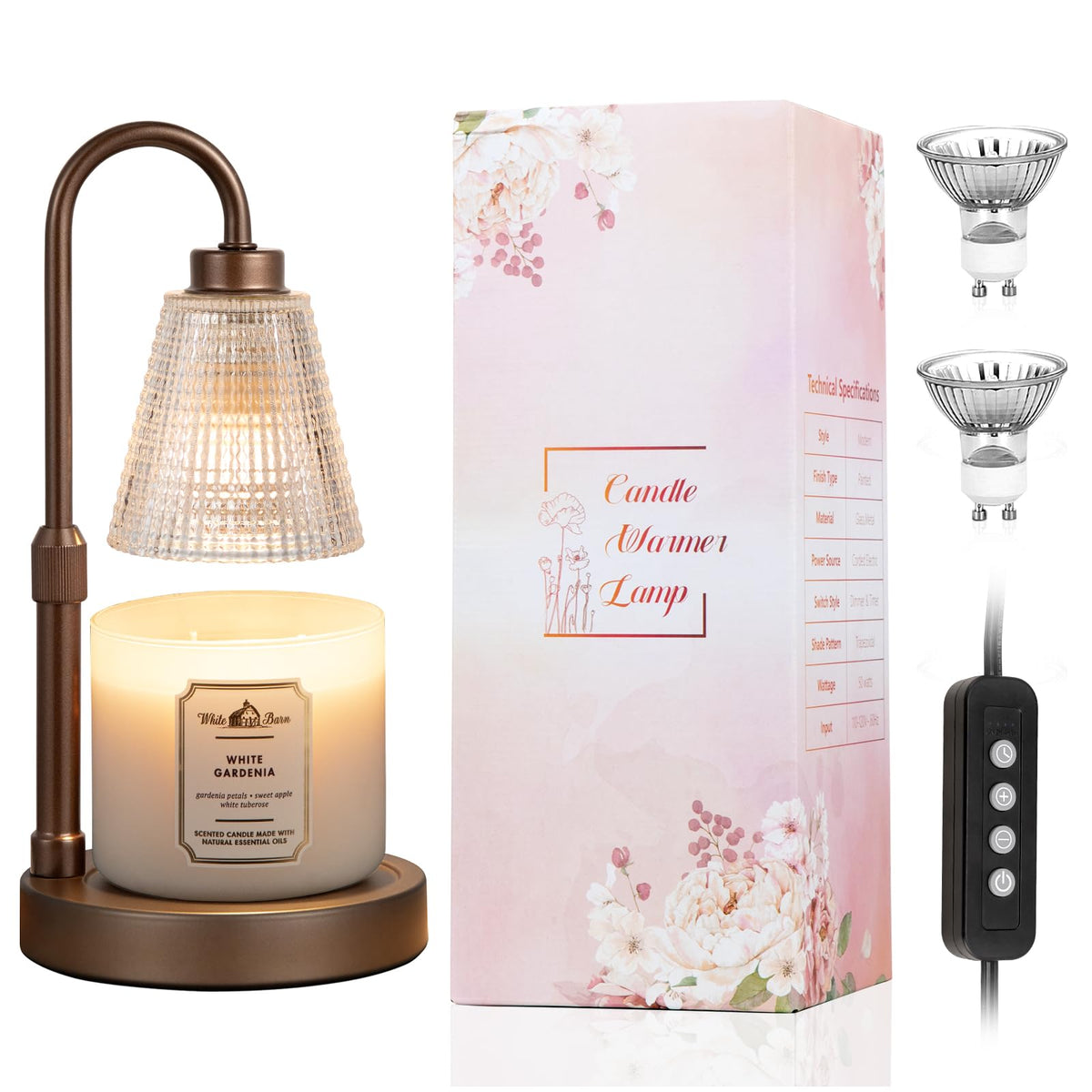 Candle Warmer Lamp with Timer X64032