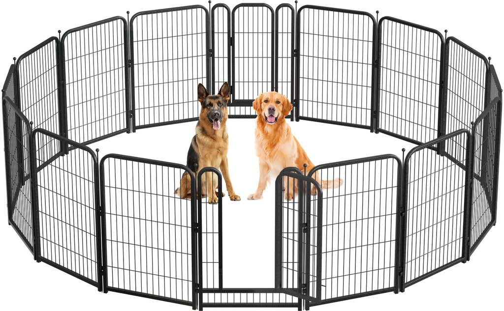 40in 16 Panels Heavy Duty Metal Dog Playpen G79031