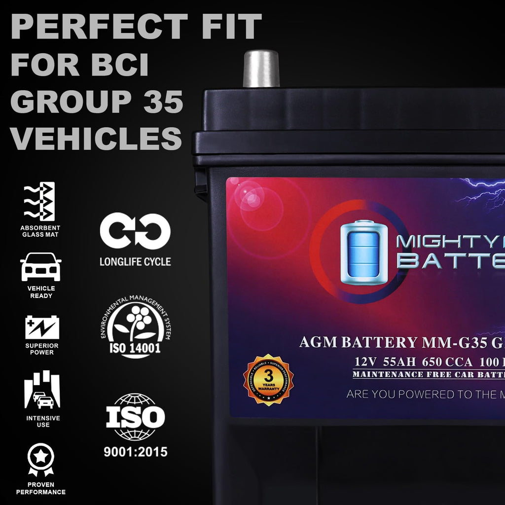 12V 55Ah AGM Replacement Battery W235028