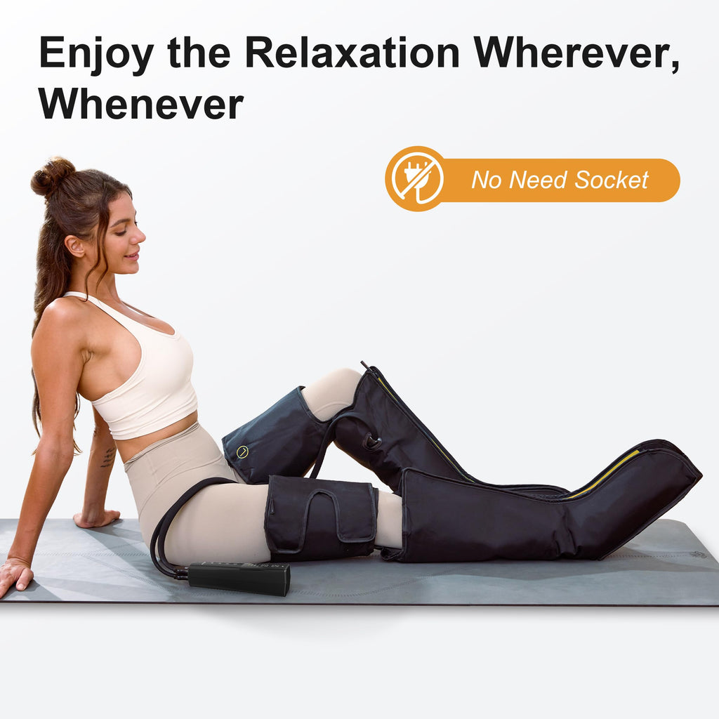 Cordless Rechargeable Leg Air Compression Massager B736