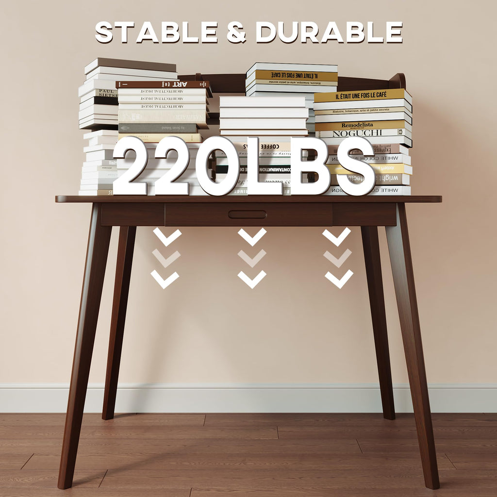 Small Writing Desk with Hutch E8256