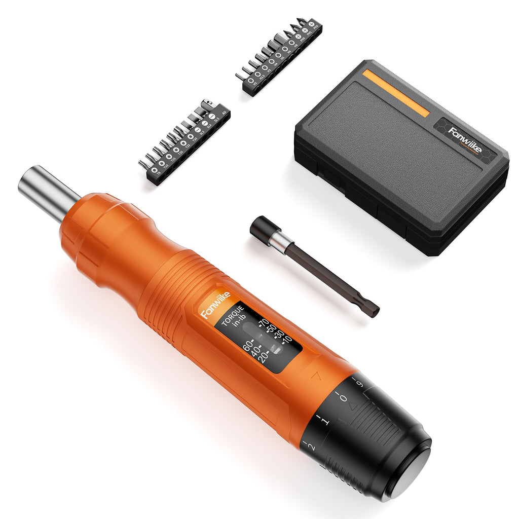 Torque Screwdriver Set, 10-70 In-lb, 1/4” Drive with Audible Click D576