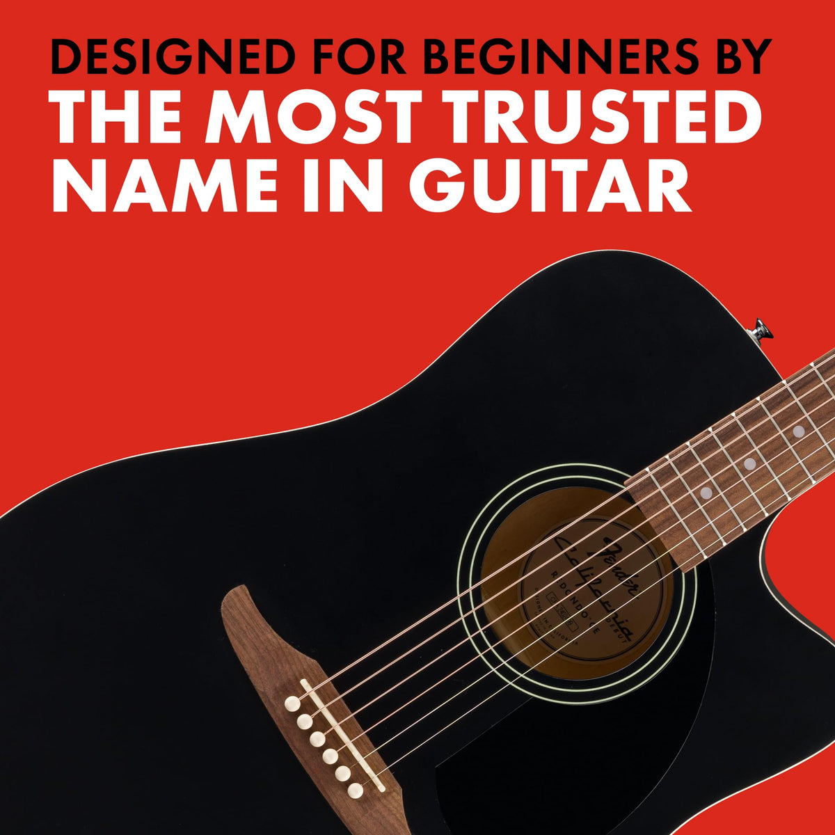 Black Acoustic Guitar G34047