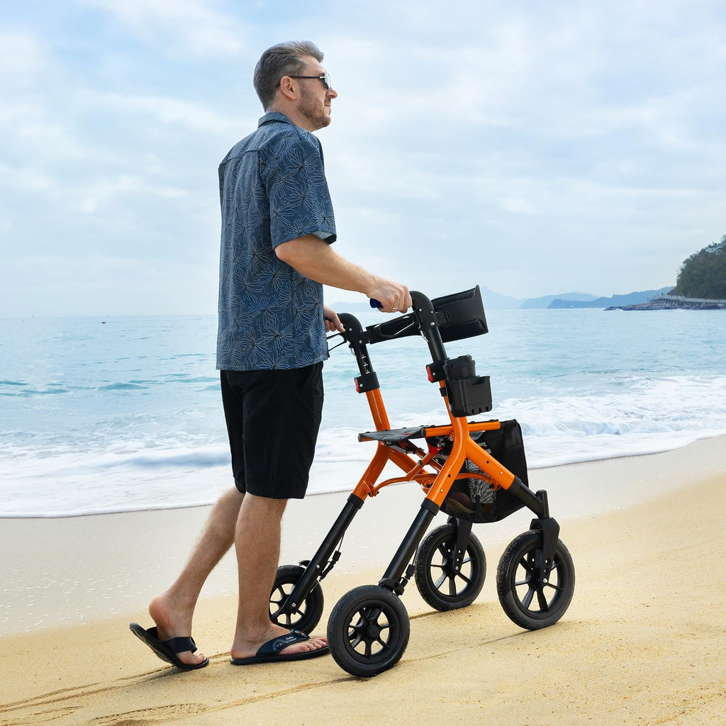 Tall Foldable Walker with Seat O79303