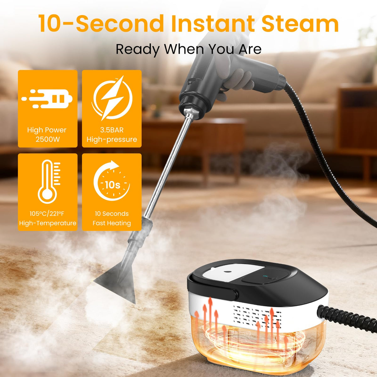 1600ML Handheld Steam Cleaner Q76297