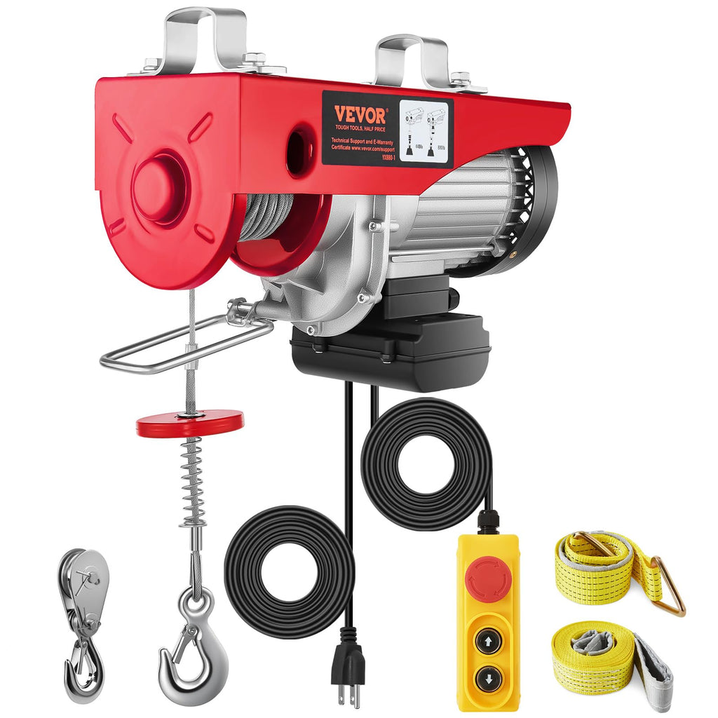 880lbs Electric Hoist with Wired Remote Control H1692