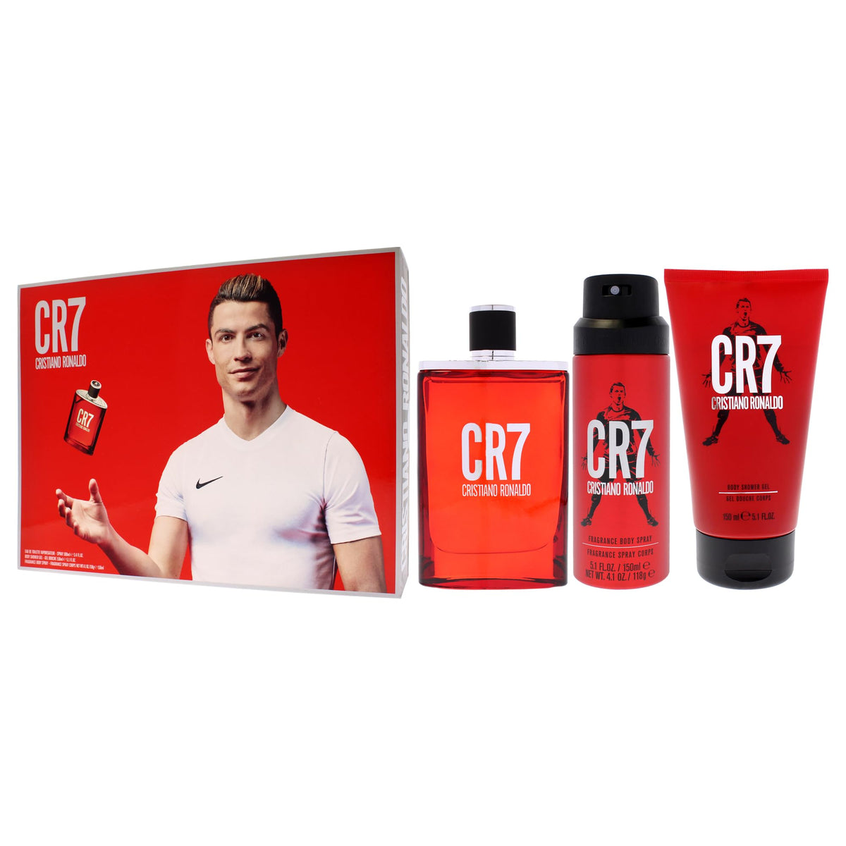 3 Pc Men EDT Spray Body Spray Shower Gel Gift Set M15071