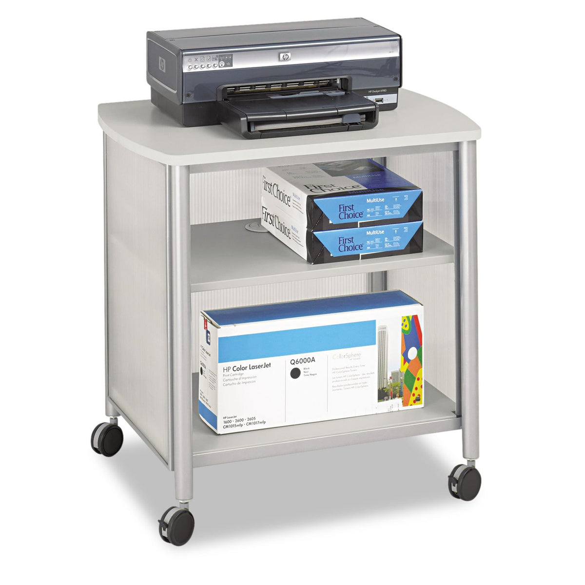 Mobile Print Stand with Swivel Wheels Z2706