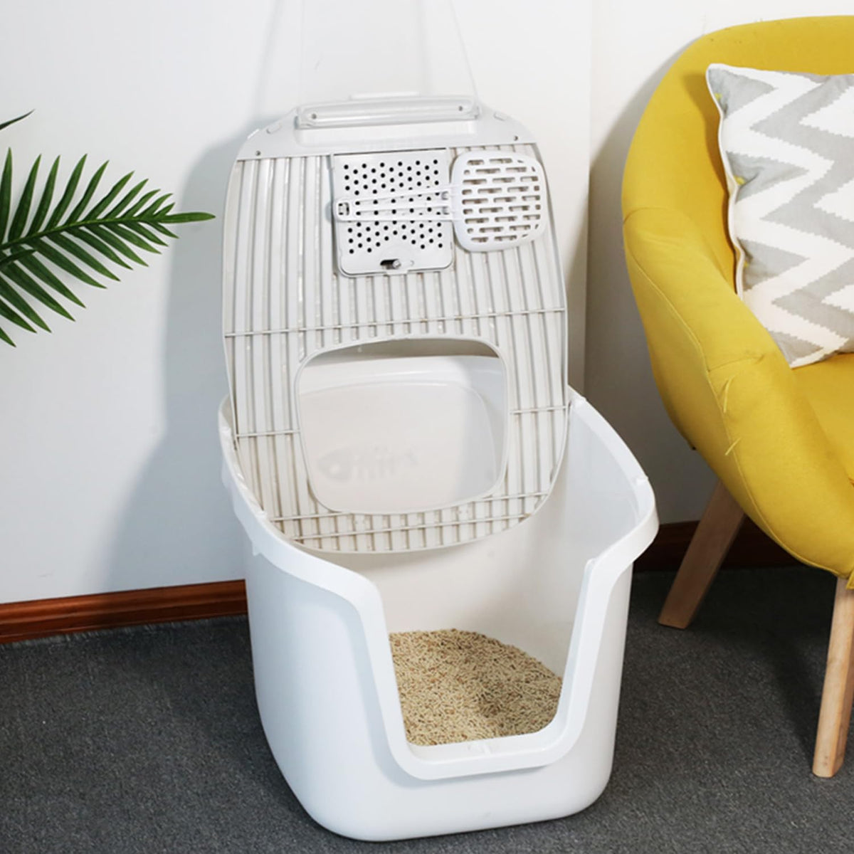 Molded Cat Litter Box with Scoop S35095