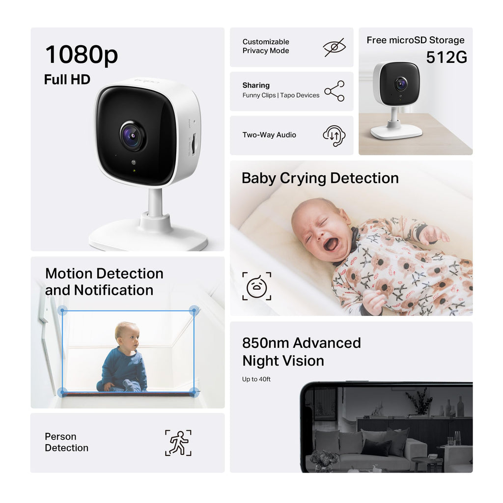1080P Indoor Security Camera 4-Pack W8089