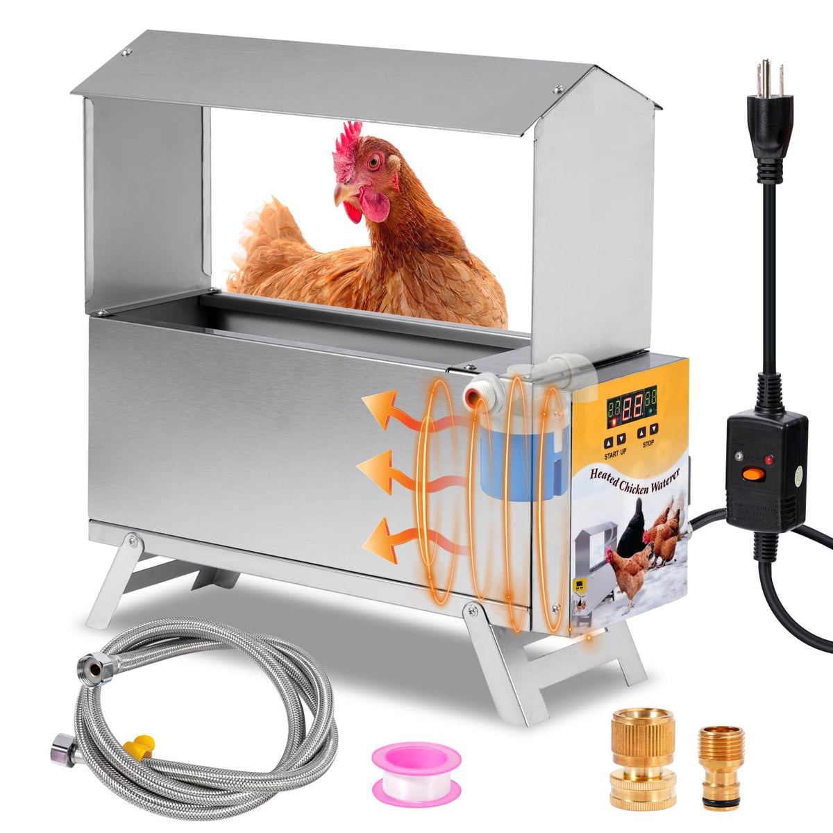 1.5 Gallon Heated Chicken Waterer R4881