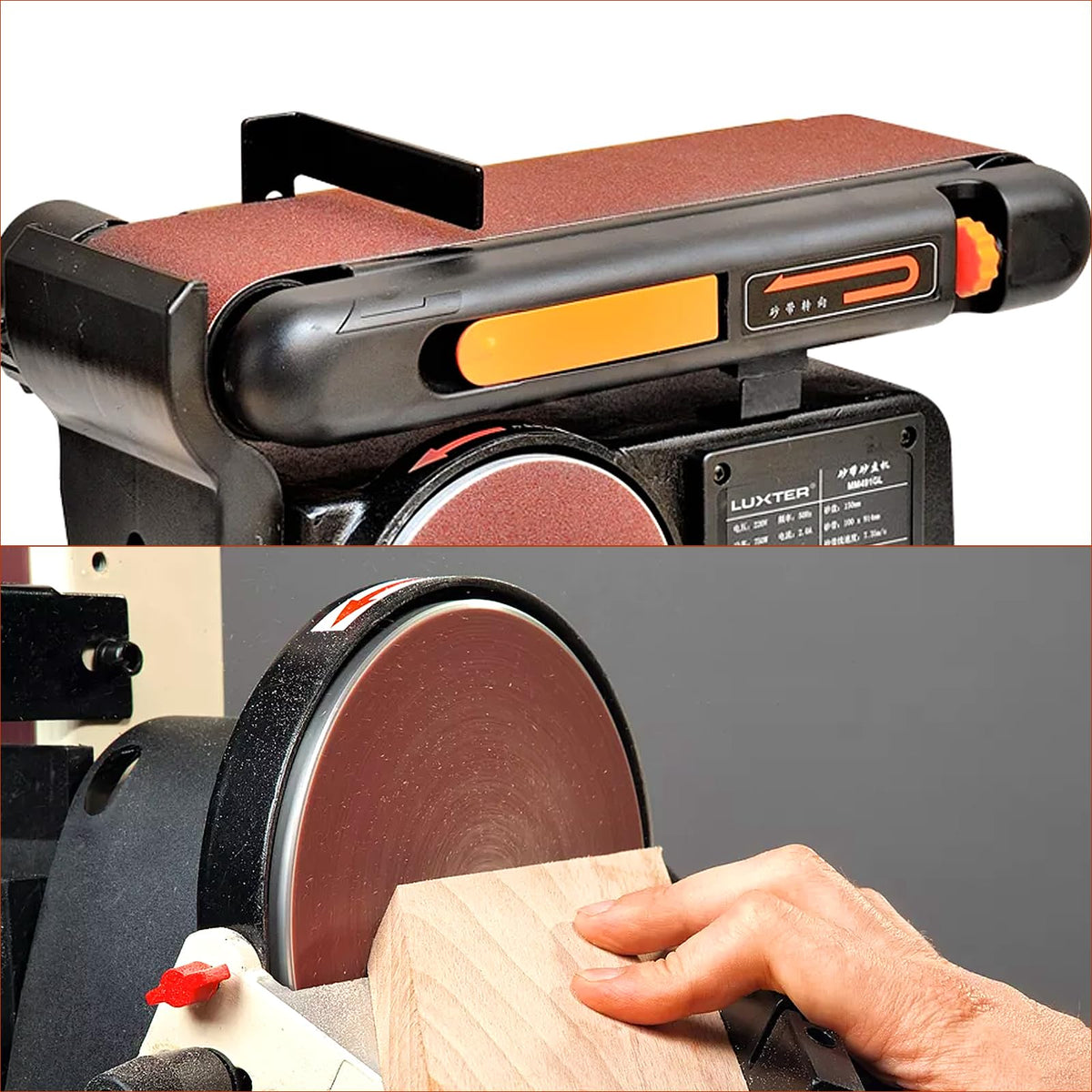 4x36 Inch Aluminum Oxide Sanding Belts and 6 Inch No-hole Sanding Discs U239