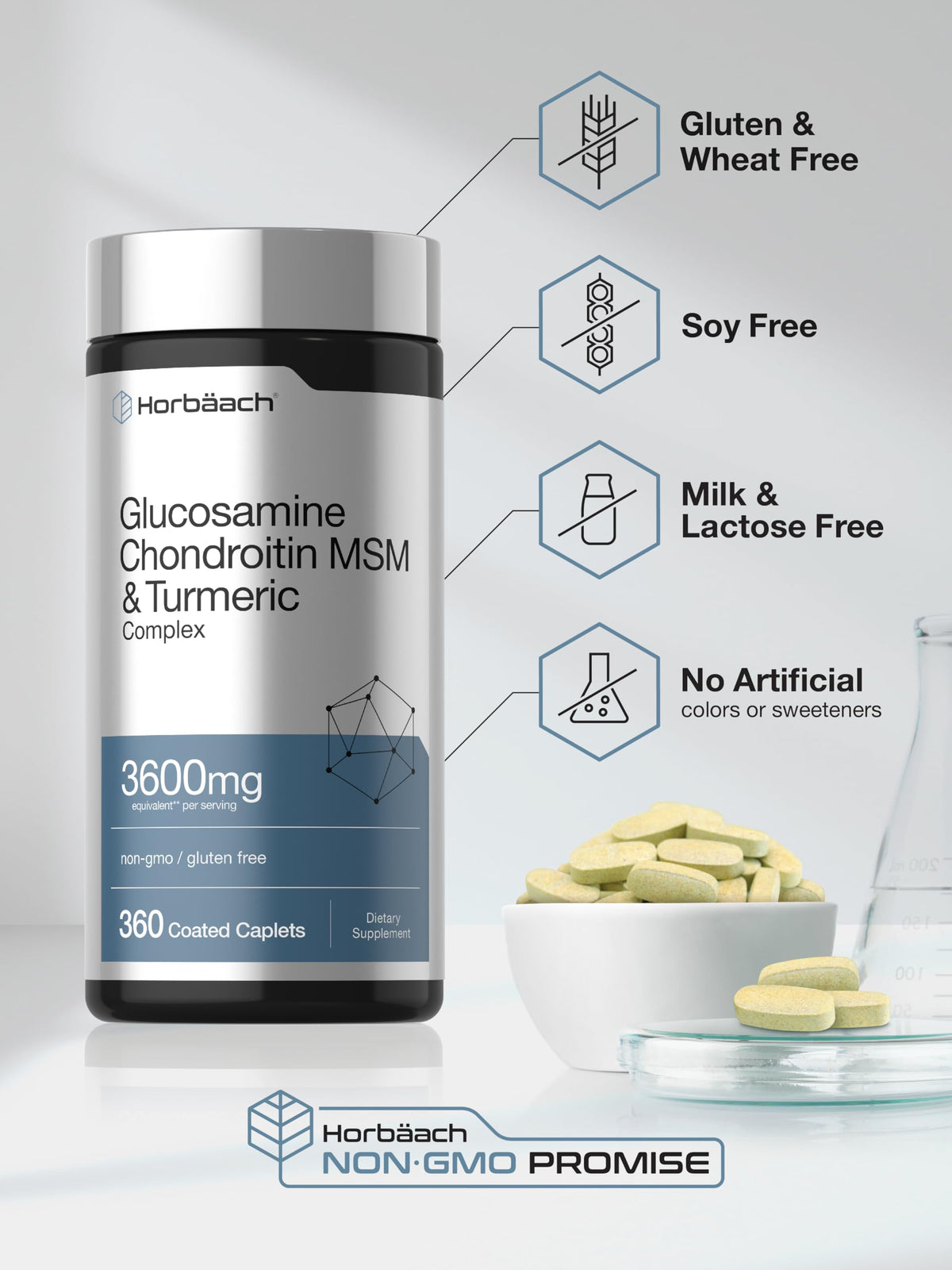 Glucosamine Chondroitin MSM 360 Caplets F4748