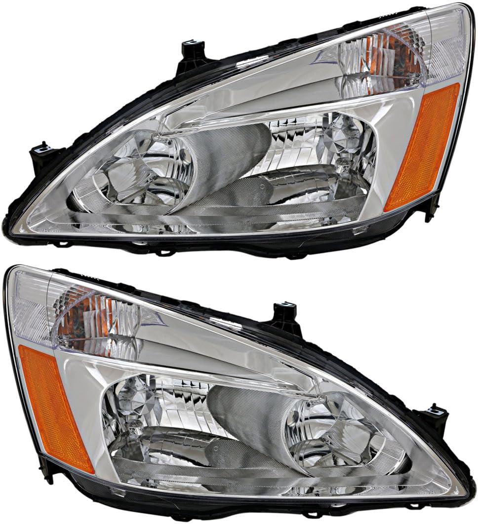 Honda Accord Headlights Lamps 2003 2004 2005 2006 2007 M6314
