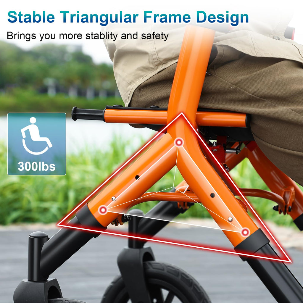 Tall Foldable Walker with Seat O79303