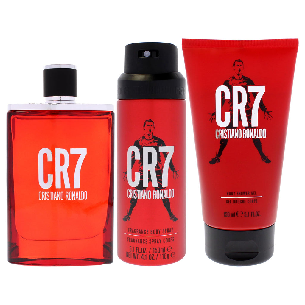 3 Pc Men EDT Spray Body Spray Shower Gel Gift Set M15071