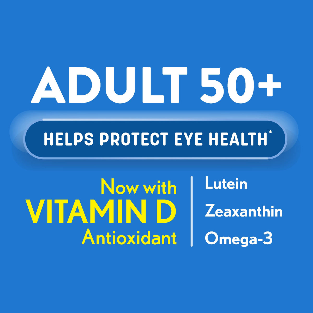 Eye Vitamin & Mineral Supplement with Omega-3, Zinc, Lutein & Zeaxanthin, 50 Softgels U565