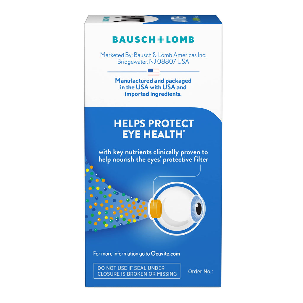 Eye Vitamin & Mineral Supplement with Omega-3, Zinc, Lutein & Zeaxanthin, 50 Softgels U565