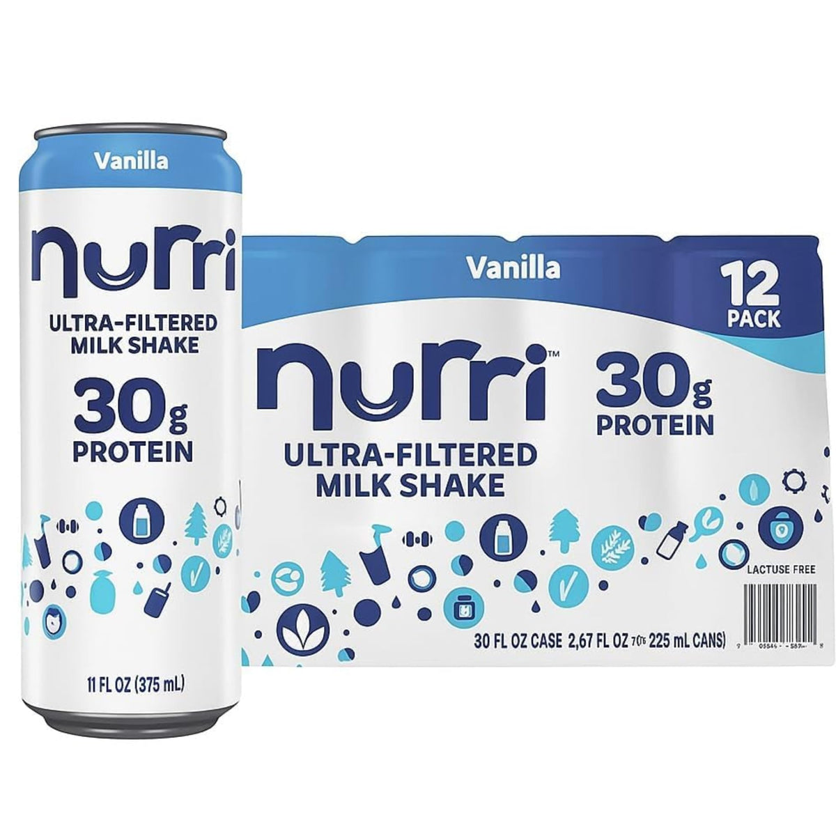 Vanilla 12-Pack Lactose Free Milk Shake F650
