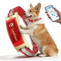 Red Wireless Electric GPS Dog Collar I6157