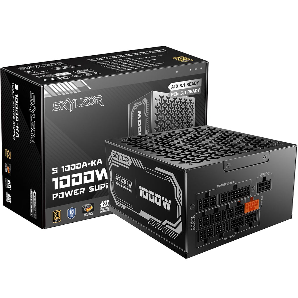 1000W Fully Modular 80+ Gold Certified ATX 3.1 Power Supply U14847