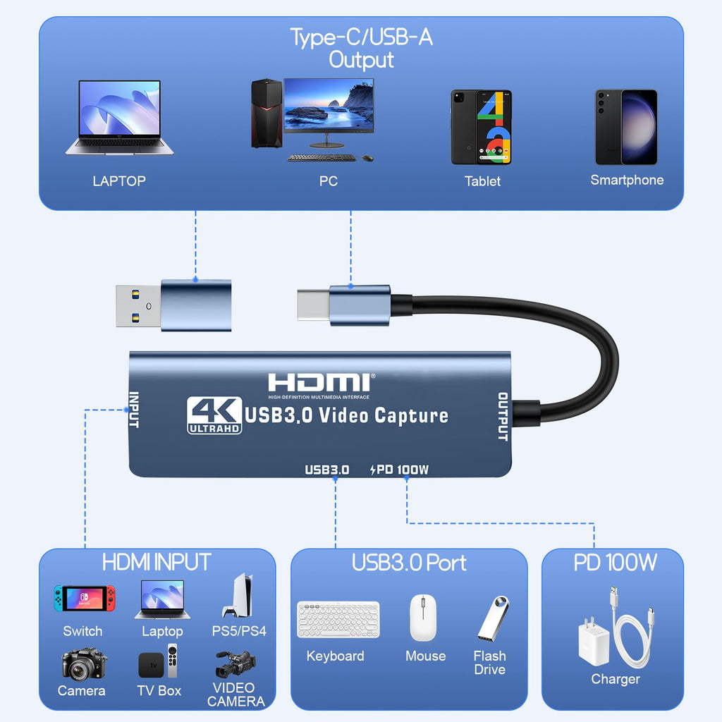 4K HDMI to USB Capture Card Y9727