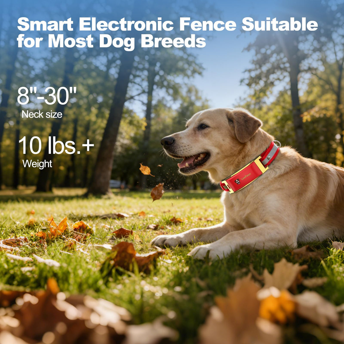 Red Wireless Electric GPS Dog Collar I6157
