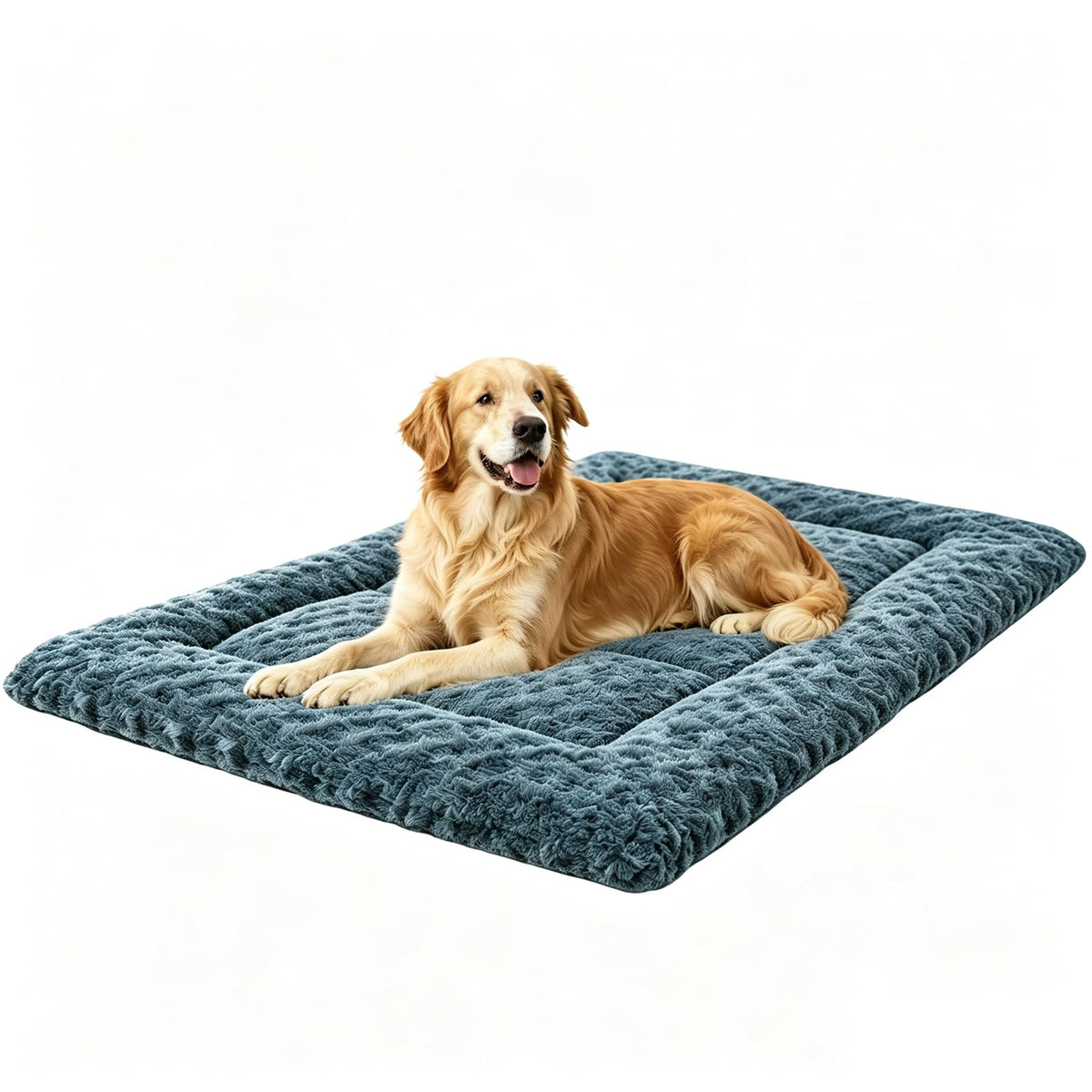 Washable Rose Velvet Dog Crate Mat D1574