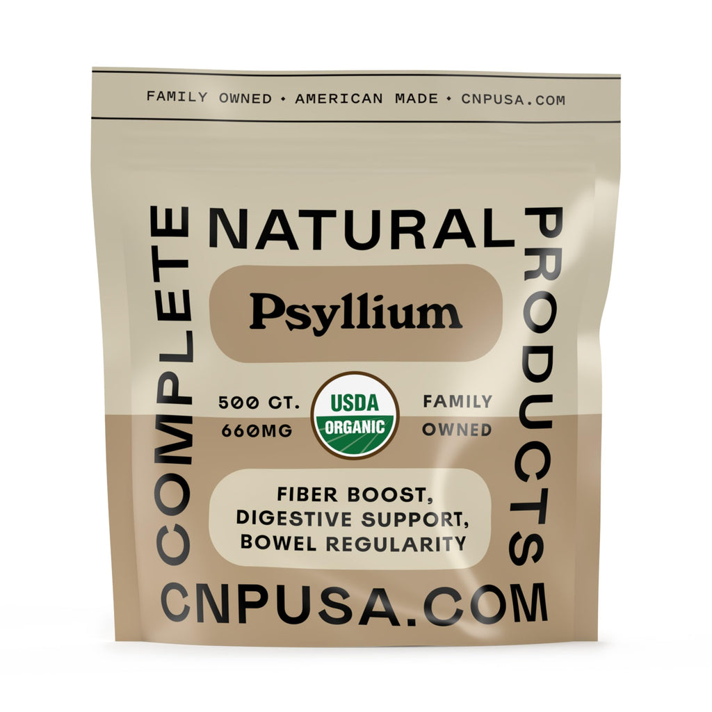 Organic Psyllium Husk Capsules 660mg 500ct E998