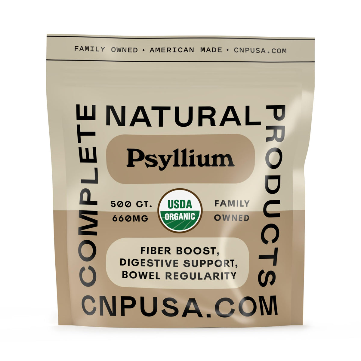 Organic Psyllium Husk Capsules 660mg 500ct E998