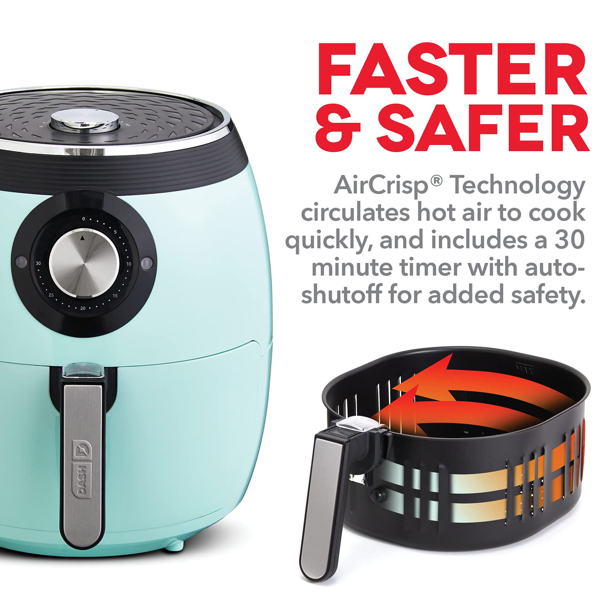 6 Quart Nonstick Air Fryer C3923