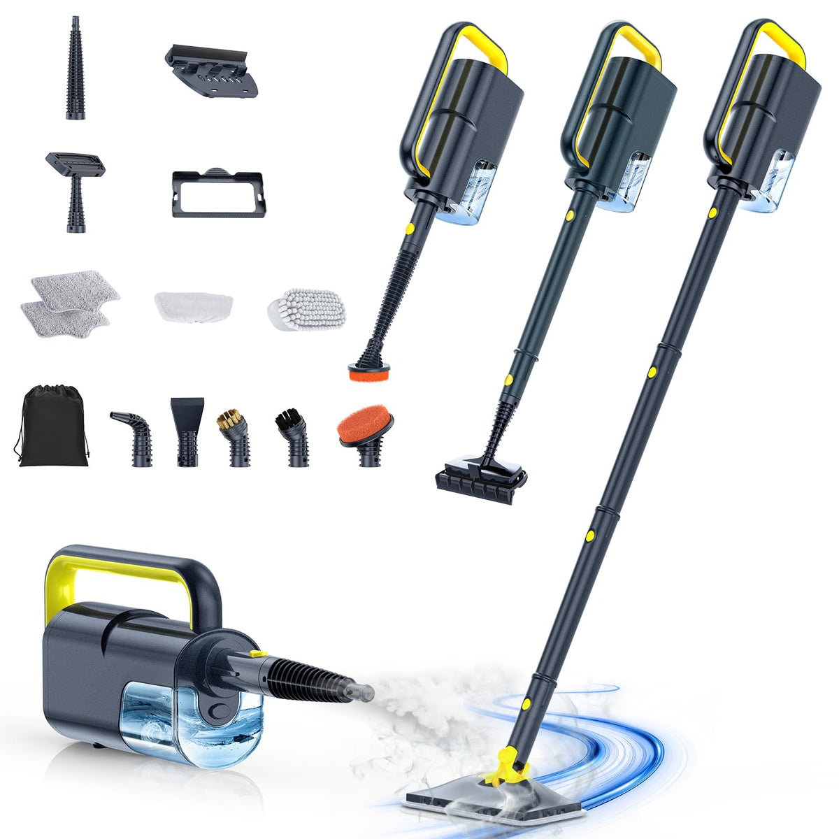 10-in-1 Detachable Handheld Steam Cleaner C939105