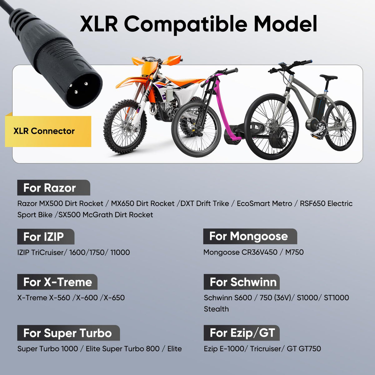 42V 2A Electric Scooter Charger H608