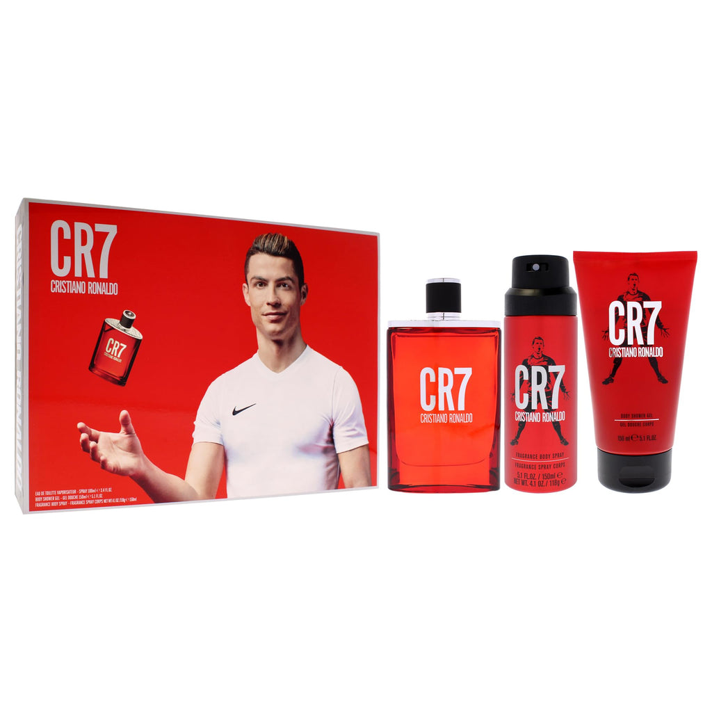 3 Pc Men EDT Spray Body Spray Shower Gel Gift Set M15071