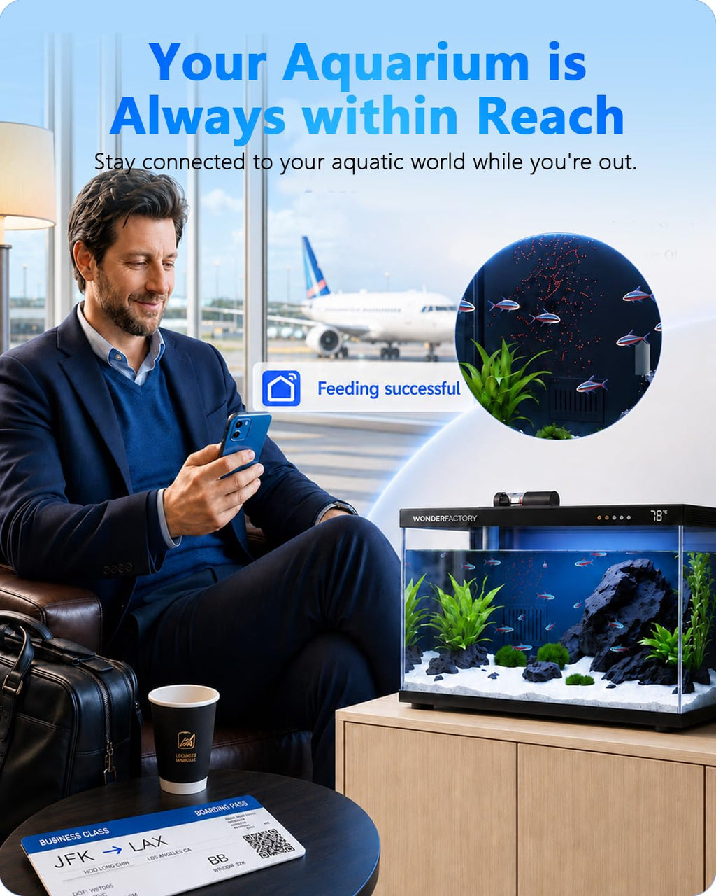 5 Gallon Smart Glass Aquarium Starter Kit H47885