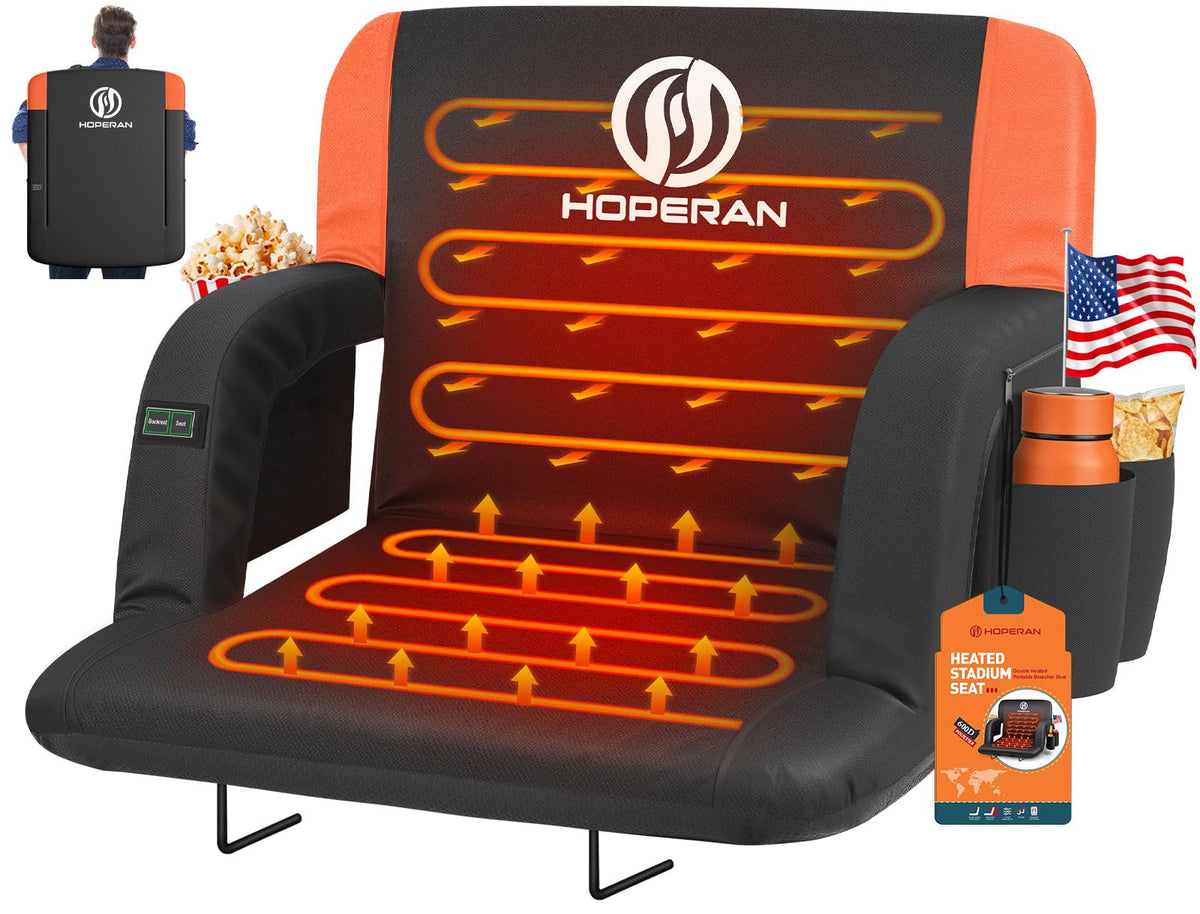 Heated Stadium Seats for Bleachers with Back Support H49100