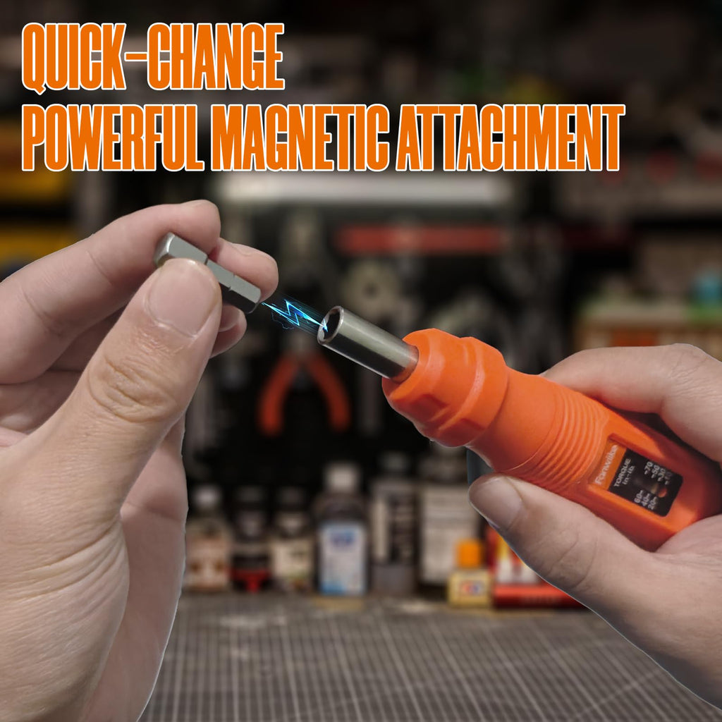 Torque Screwdriver Set, 10-70 In-lb, 1/4” Drive with Audible Click D576