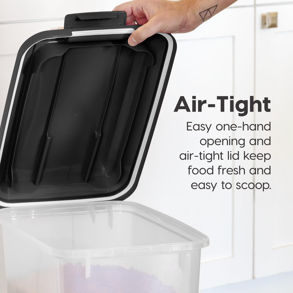 Dog Food Storage Container 2-Pack Black K808452
