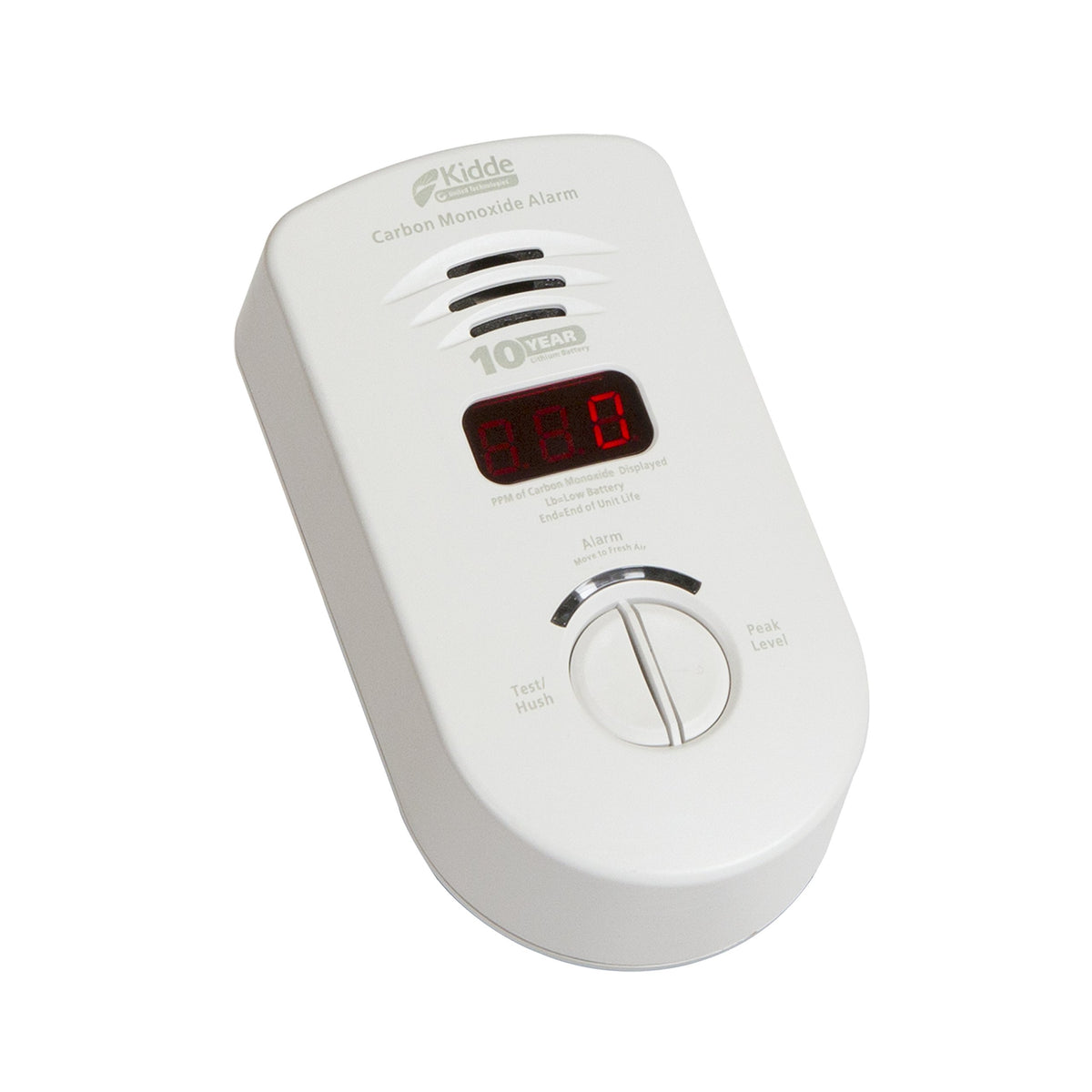 Carbon Monoxide Detector, Plug In Wall with 10-Year Battery Backup, Digital LED Display P171
