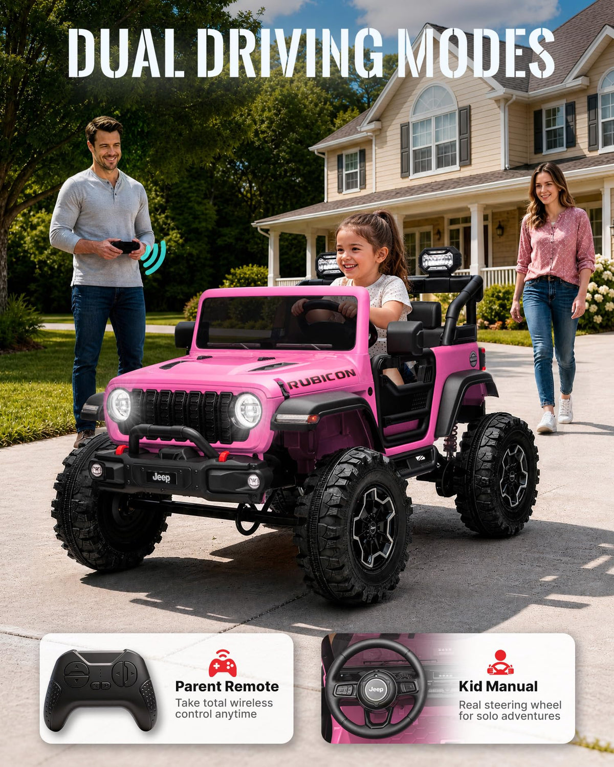 24V 2 Seater Ride on Car with Remote Control C56268