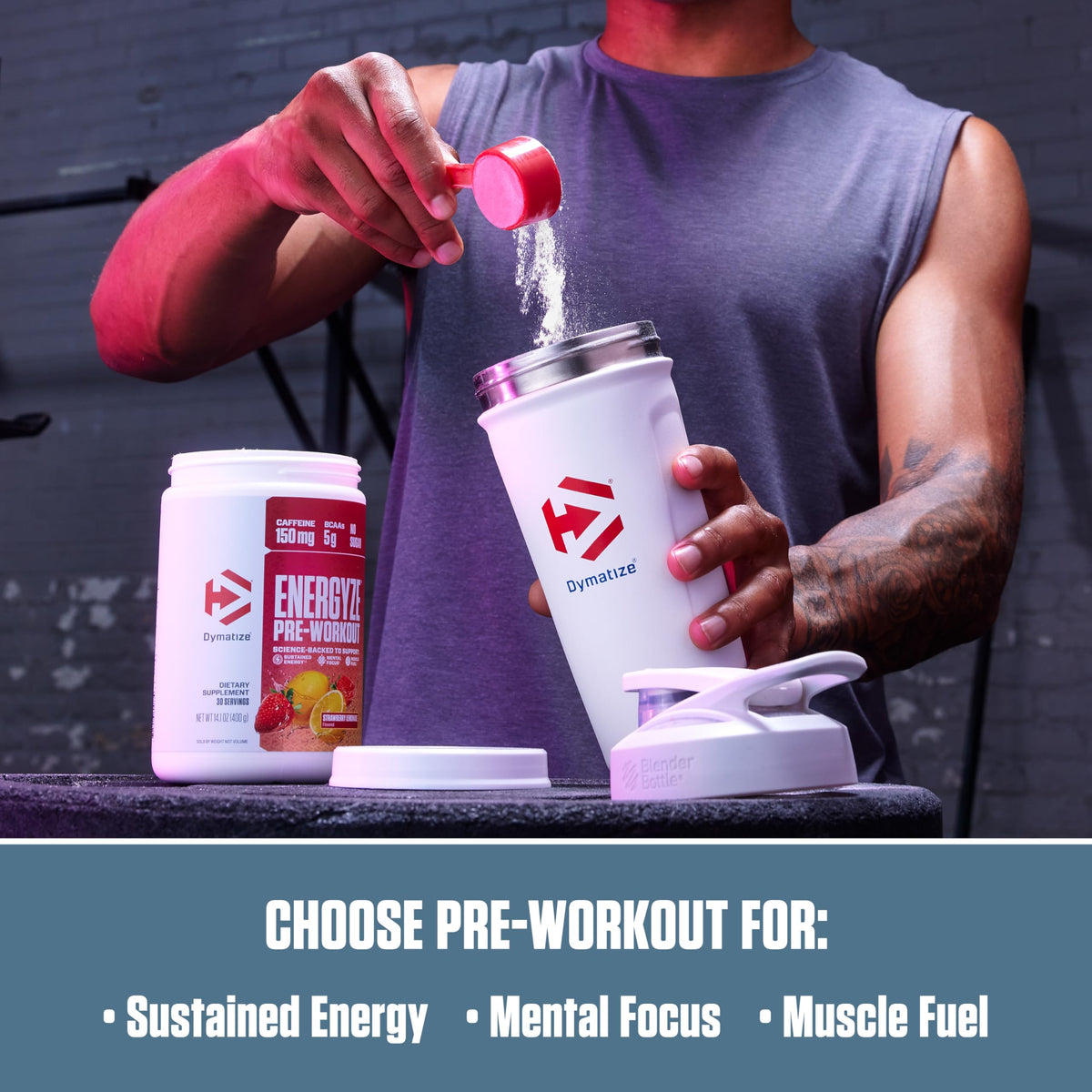 Pre Workout Powder Strawberry Lemonade 150mg Caffeine 5g BCAAs 30 Servings V63056