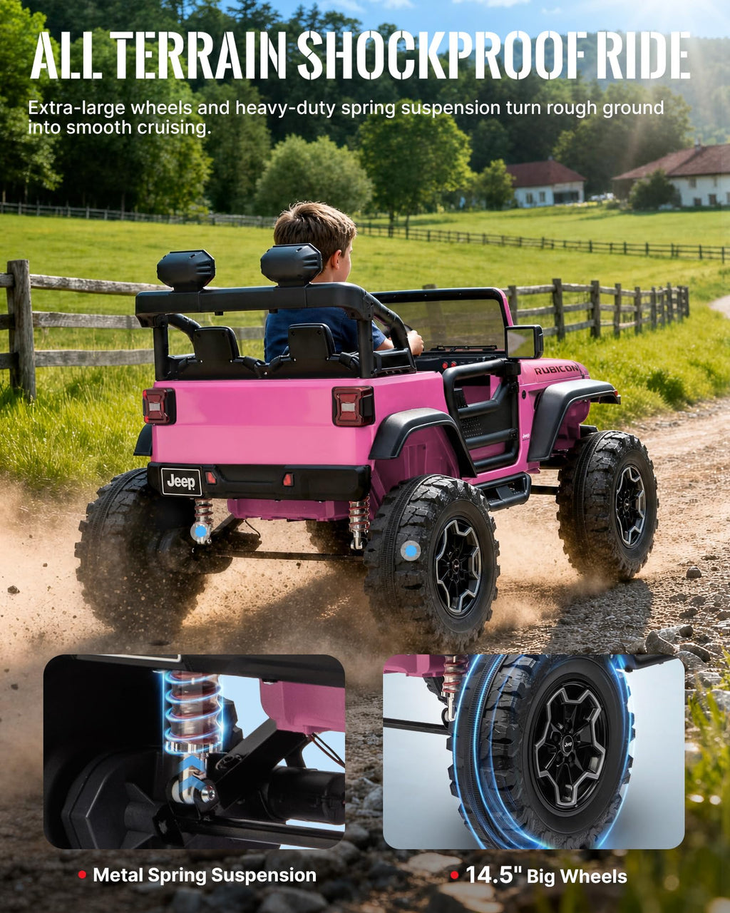 24V 2 Seater Ride on Car with Remote Control C56268